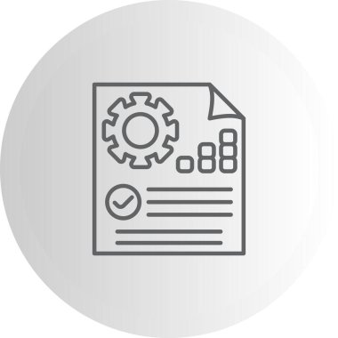 Proje Yönetimi web simgesi vektör illüstrasyonu