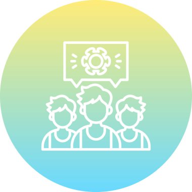 Takım Ruh Ağı vektör illüstrasyonu