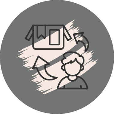 Geri besleme simgesi vektör illüstrasyon tasarımı