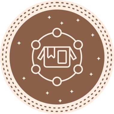 Ağ Zarif Asgari Dijital Grafik Sembolü