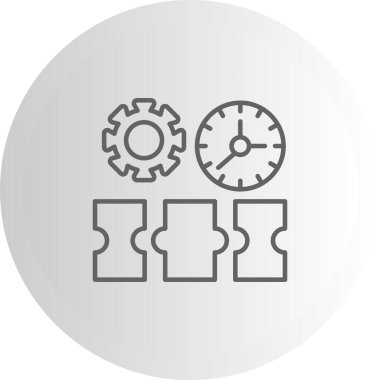 Zaman Yönetimi Dengeli Profesyonel Markalaşma Grafik Sembolü