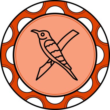 Avrupa Arı yiyici ikon vektör çizimi tasarımı