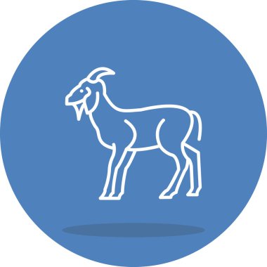 Keçi simgesi vektör illüstrasyon tasarımı