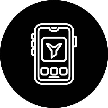 Mobil Huni Ayrı Fonksiyonel İşlevsel Grafiksel Elementi