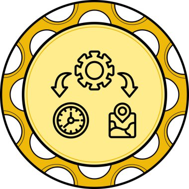 yönetim web simgesi vektör illüstrasyonu