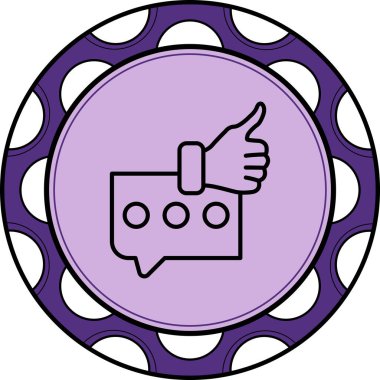 Geri besleme simgesi vektör illüstrasyon tasarımı