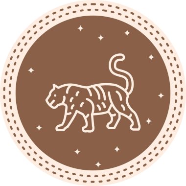 Kaplan simgesi vektör çizimi