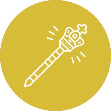 Kraliyet Monarşi Asa Parlak Modern Yaratıcı Sanat Düzeni