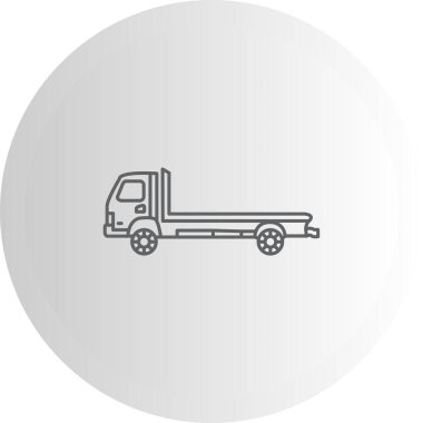 Tow Truck web icon vector illustration
