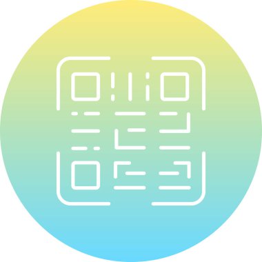 QR Kod modern simgesinin vektör çizimi