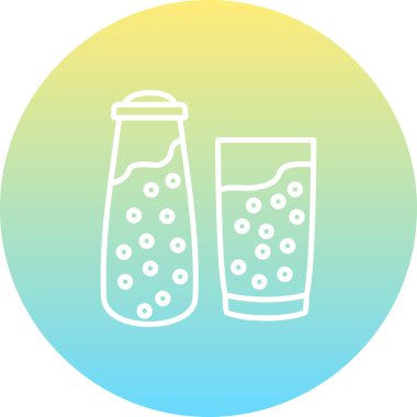 Süt ve Şişe Yaratıcı İşlevsel Web Grafik Sembolü