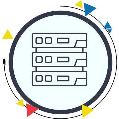 Sunucu Rafted Clean Dijital Grafik Düzeni