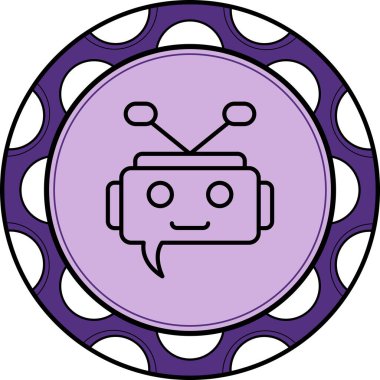 Sohbet Simgesi vektör çizimi tasarımı