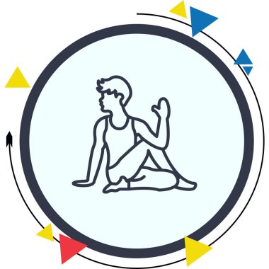 Balığın yarı lordu Zarif Modern Sanat Sembolü