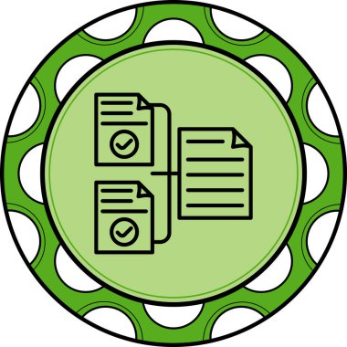 Dosya Yönetimi Modern Soyut Yaratıcı Tasarım Varlığı