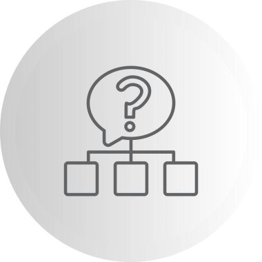 soru web simge vektör çizim