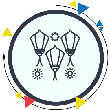 Mobil uygulamalar için Diwali Hava Balonları Simgesi