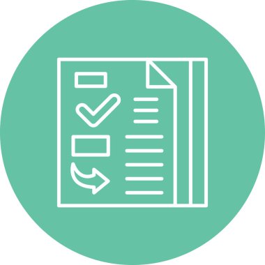 belge simgesi, vektör illüstrasyonu basit tasarım