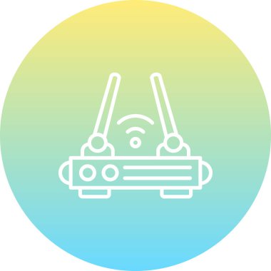 Kablosuz Erişim Noktası Zarif Modern Markalaşma Vektör Varlığı