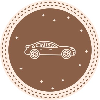 araba simgesi, vektör illüstrasyonu basit tasarım