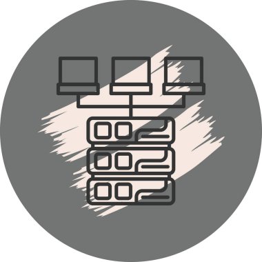 Veri Modeli Modern Dengeli Markalaşma Vektörü Sembolü