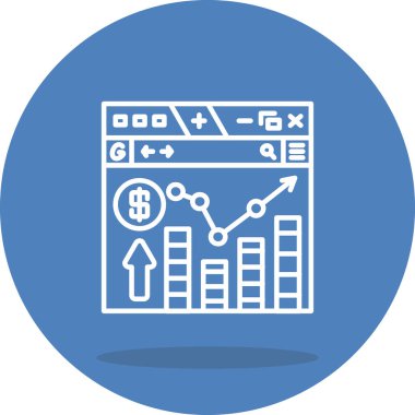 Modern simge ticaretinin vektör illüstrasyonu