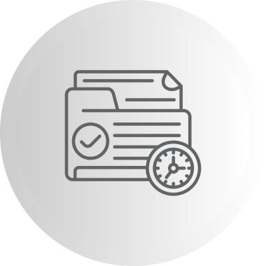 Dizin Yönetimi web simgesi vektör illüstrasyonu