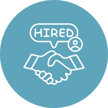 Çalışan İşe Alınan Tokalaşma Simgesi, Basit Görüntü