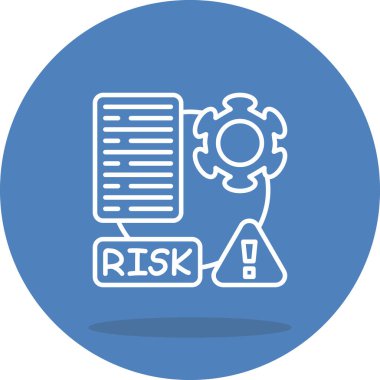 Risk simgesi vektör illüstrasyon tasarımı
