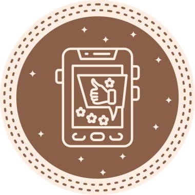 Simge vektör illüstrasyon tasarımını gözden geçir