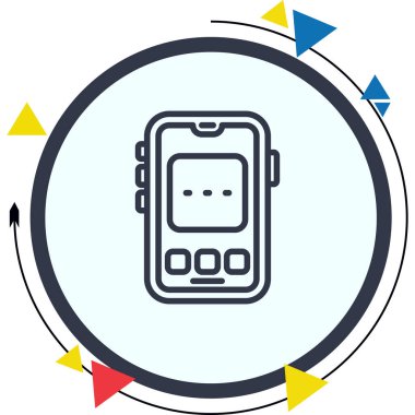 telefon simgesi, vektör illüstrasyonu basit tasarım.