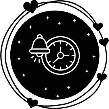 Bildirim Çanı Web simgesi vektör çizimi