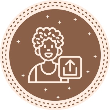 Simge vektör illüstrasyon tasarımı yükle