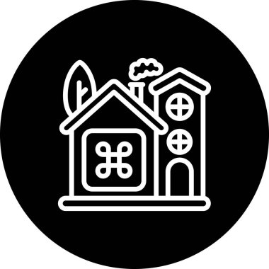 Ev simgesi, vektör illüstrasyonu basit tasarım