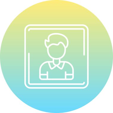 Kullanıcı simgesi. Genç bir çocuğun basit bir çizimi.