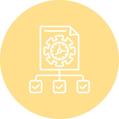 Proje web simgesi vektör illüstrasyonu