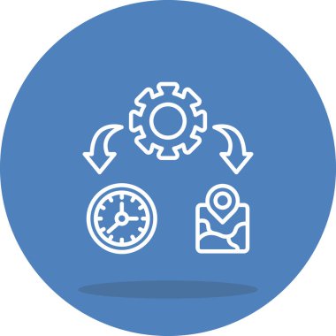 yönetim web simgesi vektör illüstrasyonu