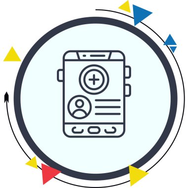 Arkadaş Web simgesi vektör illüstrasyonu ekle