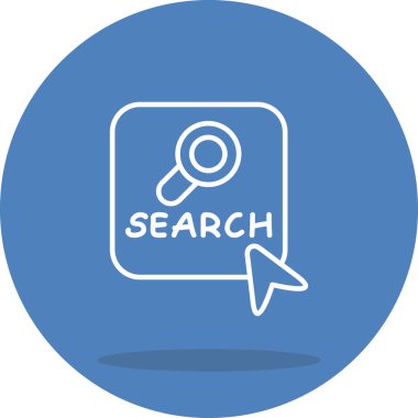 arama web simgesi vektör illüstrasyonu