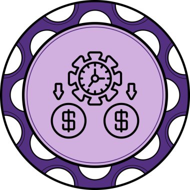 Zaman Para Stili İşlevsel Web Arayüzü Elementi