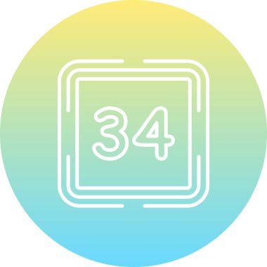 34 Web simgesi vektör illüstrasyonu