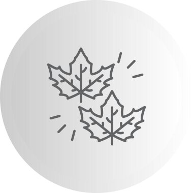 Maple mobil uygulamalar için doğrusal simge, dairesel arkaplan bırakır.