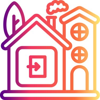 Ev Çıkışı Eşsiz Düz Dijital Tasarım Nesnesi