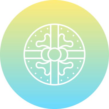 hediye kutusu web simgesi vektör illüstrasyonu