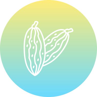 Acı Kabak Yenilikçi Düz Ürün Tasarım Sembolü