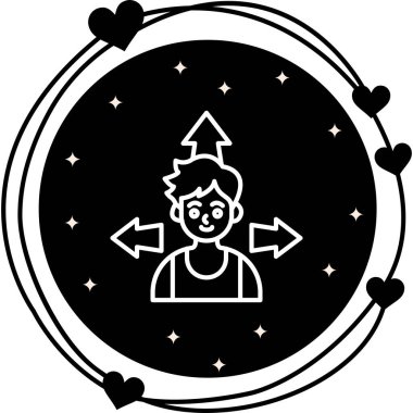 Esneklik web simgesi vektör illüstrasyonu