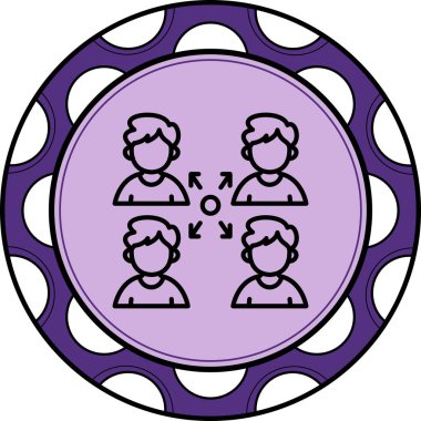  toplantı simgesi vektör illüstrasyon tasarımı