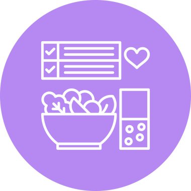 Yemek Minimum Düz Yaratıcı Grafik Tasarımı