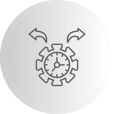 saat web simgesi vektör illüstrasyonu