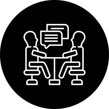  toplantı simgesi vektör illüstrasyon tasarımı